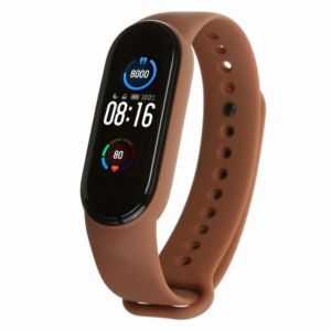 Силіконовий Ремінець Xiaomi Mi Band 5 / Mi Band 6 Brown