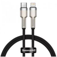 Кабель USB Type-C на Lightning Baseus Cafule Series Metal Data Cable PD 20W 0.25m Black