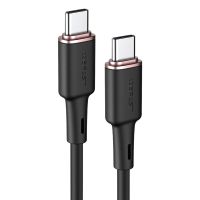 Кабель USB Type-C на Type-C ACEFAST C2-03 Type-C to Type-C 3A, 60W, 1.2m, silicone, zinc connectors, Black