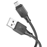 Кабель Micro USB HOCO X101 Assistant silicone Micro Black