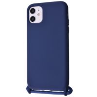 Чохол (Lanyard Case) для iPhone 11 зі шнурком Blue Cobalt