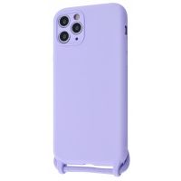 Чохол (Lanyard Case) для iPhone 11 Pro Max зі шнурком Light Purple