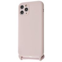 Чохол (Lanyard Case) для iPhone 11 зі шнурком Pink Sand