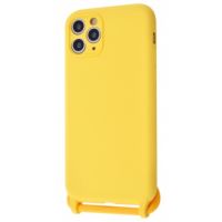 Чохол (Lanyard Case) для iPhone 11 Pro зі шнурком Yellow