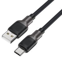 Кабель USB Type-C ACEFAST C10-04 3A, 1.2m, silicone, zinc connectors, Black