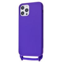 Чохол (Lanyard Case) для iPhone 12 Pro Max зі шнурком Ultramarine