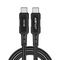 Кабель USB Type-C на Type-C ACEFAST C4-03 Type-C to Type-C 5A, 100W, 2m, nylon, zinc connectors, Black