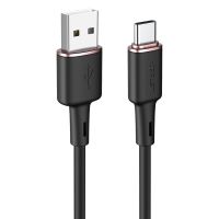 Кабель USB Type-C ACEFAST C2-04 3A, 1.2m, silicone, zinc connectors, Black