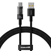 Кабель USB Type-C Baseus Gem Fast-USB to USB-C 100W 1m Cluster Black