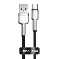 Кабель USB Type-C Baseus Cafule Series Metal Data Cable 66W 0.25m Black