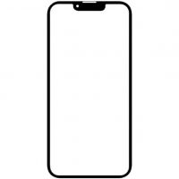 Скло дисплея iPhone 13 / iPhone 13 Pro Black (для переклеювання)