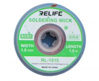 Оплетка (для видалення припою) RELIFE RL-1515 (Товщина 1.5мм / Довжина 1.5м)