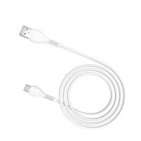 Кабель USB Type-C HOCO X37 3A, 1m, PVC, PVC connectors, White