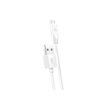 Кабель Micro USB HOCO X1 USB to Micro  2.4A, 1m, PVC, PVC connectors, White