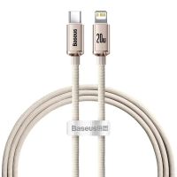 Кабель USB Type-C на Lightning Baseus Crystal Shine Series Fast 20W 1.2m Pink