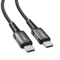 Кабель USB Type-C на Type-C ACEFAST C1-03 Type-C to Type-C 3A, 1.2m, nylon, aluminum connectors, Black