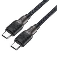 Кабель USB Type-C на Type-C ACEFAST C10-03 Type-C to Type-C 3A, 60W, 1.2m, silicone, zinc connectors, Black