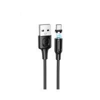 Кабель USB Type-C BOROFONE BX41 2.4A, 1m, PVC, PVC connectors, magnetic, Black