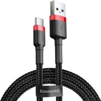 Кабель USB Type-C Baseus Cafule Cable USB 2A 3m Red+Black