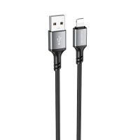 Кабель USB Lightning BOROFONE BX83 iP Famous silicone Black