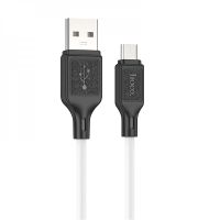 Кабель Micro USB HOCO X90 Cool silicone White