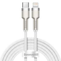 Кабель USB Type-C на Lightning Baseus Cafule Series Metal Data Cable PD 20W 2m White