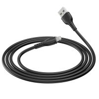 Кабель USB Lightning BOROFONE BX51 2.4A,1m, PVC, PVC connectors, Black