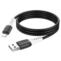 Кабель USB Lightning HOCO X82 2.4A, 1m, silicone, silicone connectors, Black