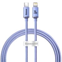 Кабель USB Type-C на Lightning Baseus Crystal Shine Series Fast 20W 1.2m Purple