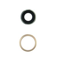 Скло камери iPhone 8 / SE 2020 (з обідком) Gold