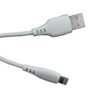 Кабель USB Lightning KIVEE KV-CT305 (1m / 2.1A) White