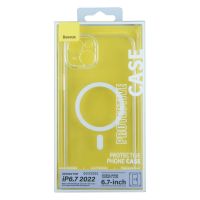 Чохол Baseus Crystal Magnetic для iPhone 14 Plus (прозорий)