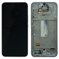 Дисплей Samsung Galaxy A34 5G SM-A346 OR 100% (Service Pack) with frame Silver