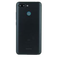 Задня частина корпусу Xiaomi Redmi 6 Black (з склом камери)