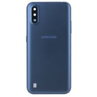 Задня частина корпусу Samsung Galaxy A01 SM-A015 Blue (з склом камери)