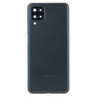 Задня частина корпусу Samsung Galaxy A12 SM-A125 Black (з склом камери)