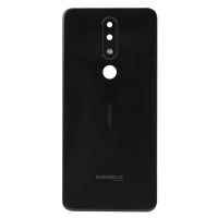 Задня частина корпусу Nokia 5.1 Plus Black (з склом камери)