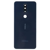 Задня частина корпусу Nokia 5.1 Plus Blue (з склом камери)