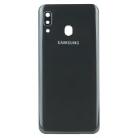 Задня частина корпусу Samsung Galaxy A30 SM-A305 Black (з склом камери)