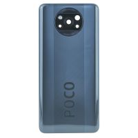 Задня частина корпусу Xiaomi Poco X3 / Poco X3 Pro Phantom Black (з склом камери)