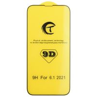 Захисне скло Full Glue 9D Tempered Glass для iPhone 13 / 13 Pro / iPhone 14 / iPhone 16e (6.1') Black