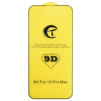 Захисне скло Full Glue 9D Tempered Glass для iPhone 15 Pro Max (6.7') Black