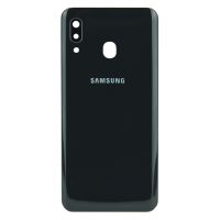 Задня частина корпусу Samsung Galaxy A20 SM-A205 Black (з склом камери)