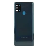 Задня частина корпусу Samsung Galaxy A21S SM-A217 Black (з склом камери)