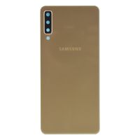 Задня частина корпусу Samsung Galaxy A7 2018 SM-A750 Gold (з склом камери)