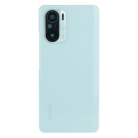 Задня частина корпусу Xiaomi Poco F3 / Redmi K40 Arctic White (з склом камери)