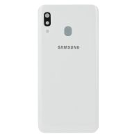 Задня частина корпусу Samsung Galaxy A30 SM-A305 White (з склом камери)