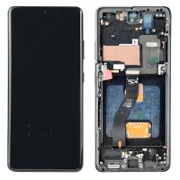 Дисплей Samsung Galaxy S21 Ultra SM-G998 OLED with frame Phantom Black (YK, Small LCD)