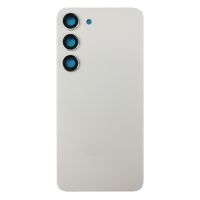 Задня частина корпусу Samsung Galaxy S23 SM-S911 Cream (з склом камери)