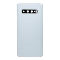 Задня частина корпусу Samsung Galaxy S10 Plus SM-G975 White (з склом камери)